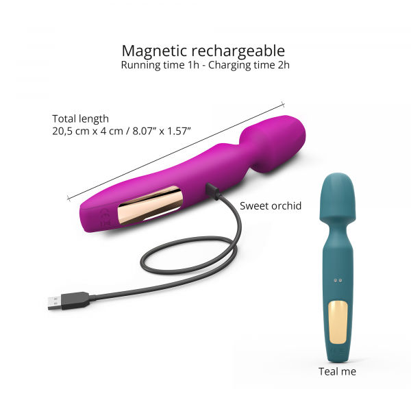 Love to Love - R-Evolution Wandmassager with 2 Attachments, sweet orchid (purple)